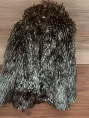 Donna Salyers' Fabulous-Furs coats in the Smokey Fox with hood, Womens LG